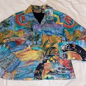 Colorful Graphic Women's Blazer
